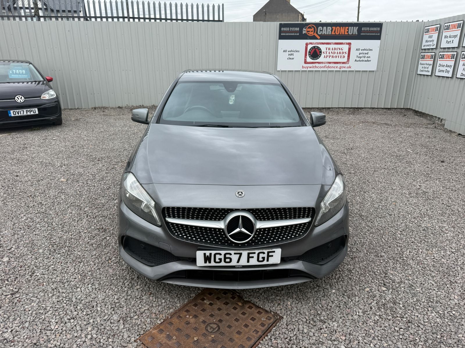 2017 Mercedes-Benz A Class 1.5 A180d AMG Line Hatchback 5dr Diesel Manual Euro 6 (s/s) (109 ps), exterior view 3