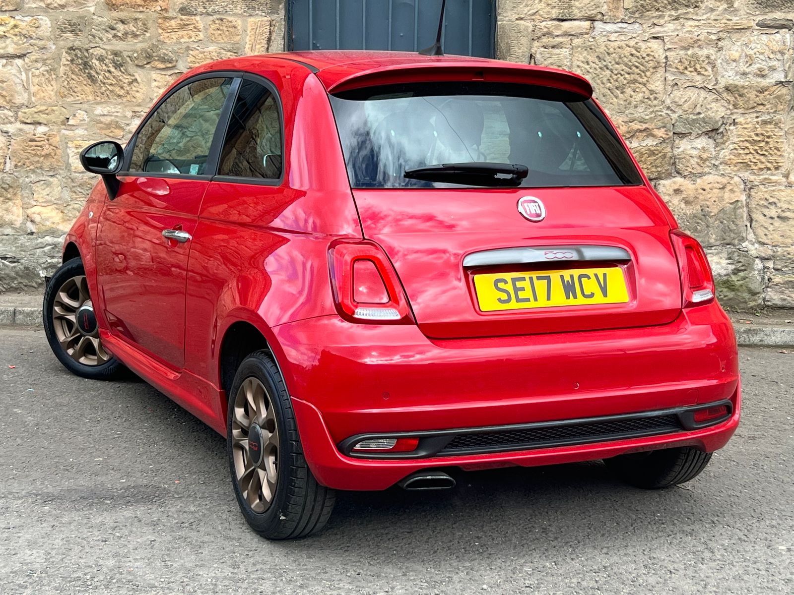 2017 Fiat 500 0.9 TwinAir S Hatchback 3dr Petrol Manual Euro 6 (s/s) (85 bhp), exterior view 2