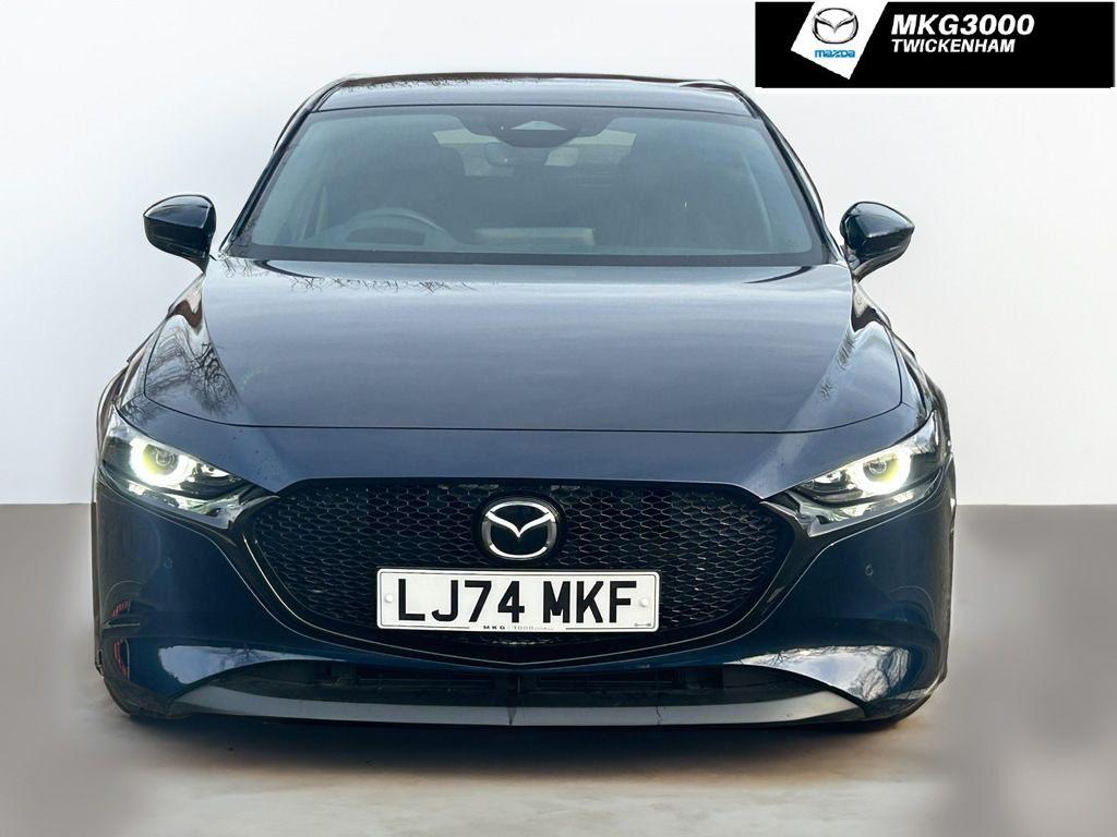 2024 Mazda Mazda3 2.0 e-SKYACTIV-G MHEV Exclusive-Line Auto Euro 6 (s/s) 5dr, exterior view 2
