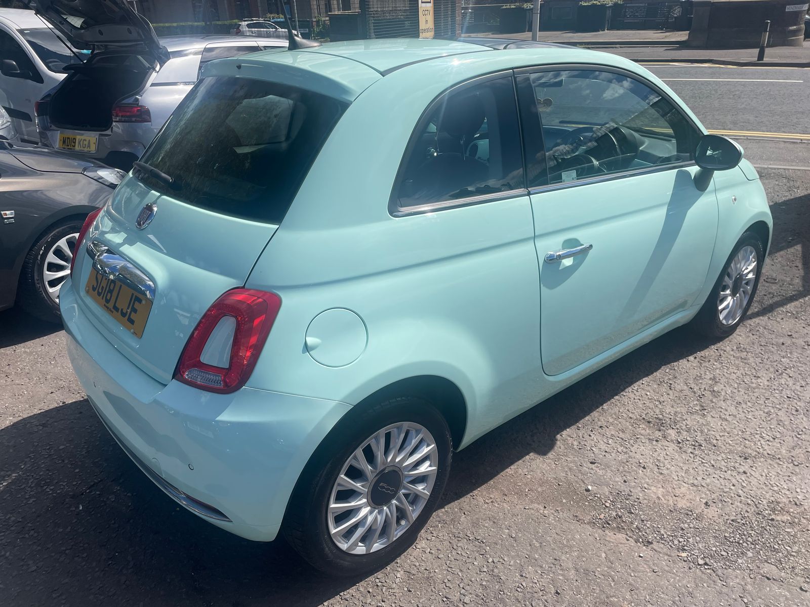 2018 Fiat 500 1.2 Lounge Hatchback 3dr Petrol Manual Euro 6 (s/s) (69 bhp), exterior view 4
