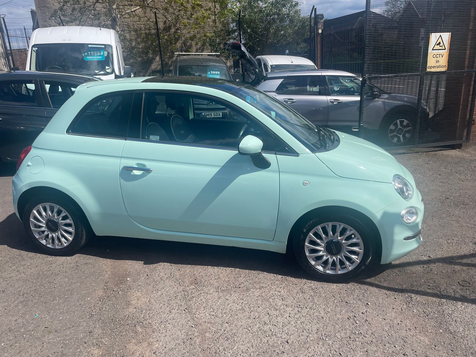 2018 Fiat 500 1.2 Lounge Hatchback 3dr Petrol Manual Euro 6 (s/s) (69 bhp), exterior view 3