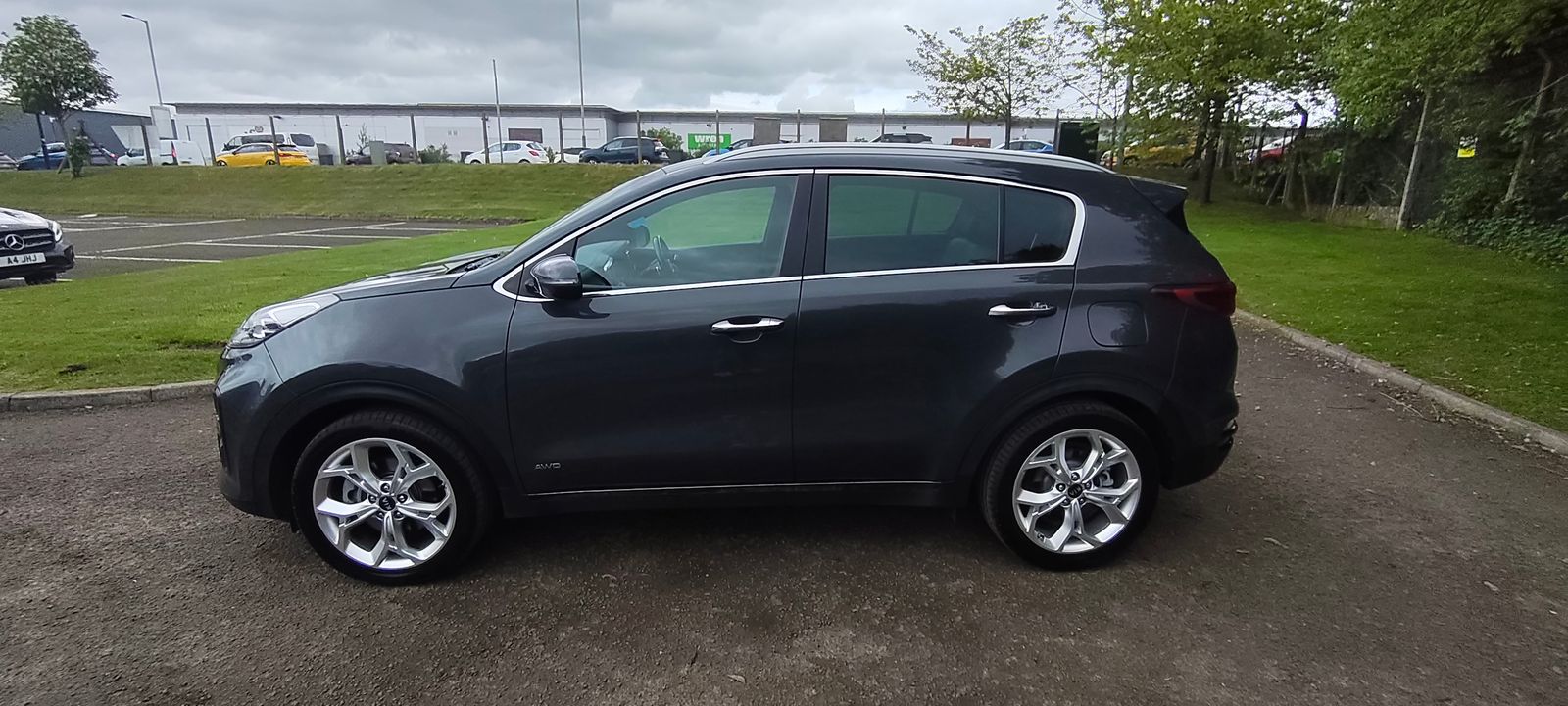 2019 Kia Sportage 1.6 CRDi EcoDynamics+ GT-Line SUV 5dr Diesel Hybrid DCT AWD Euro 6 (s/s) (134 bhp), exterior view 2