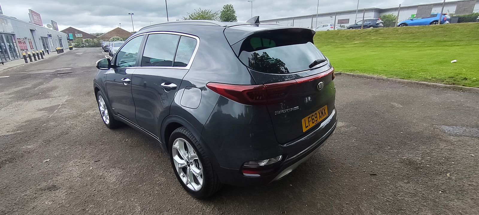 2019 Kia Sportage 1.6 CRDi EcoDynamics+ GT-Line SUV 5dr Diesel Hybrid DCT AWD Euro 6 (s/s) (134 bhp), exterior view 3