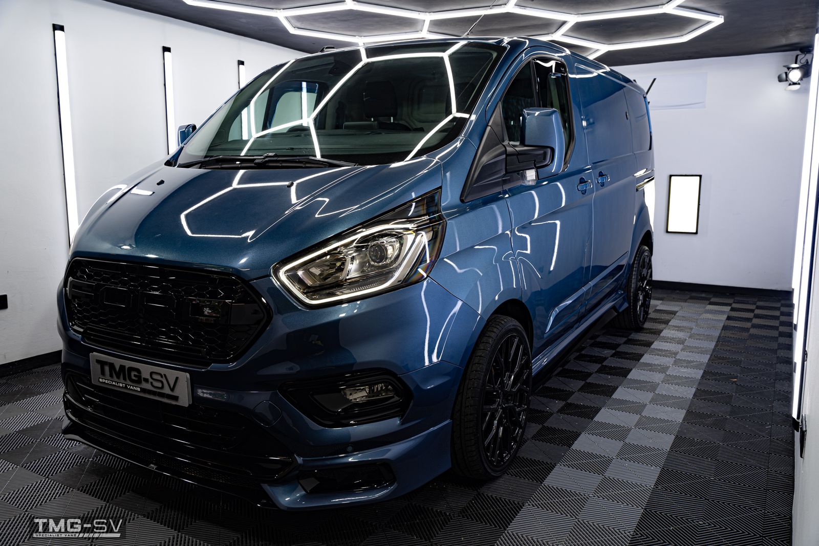 Ford transit store custom chrome blue