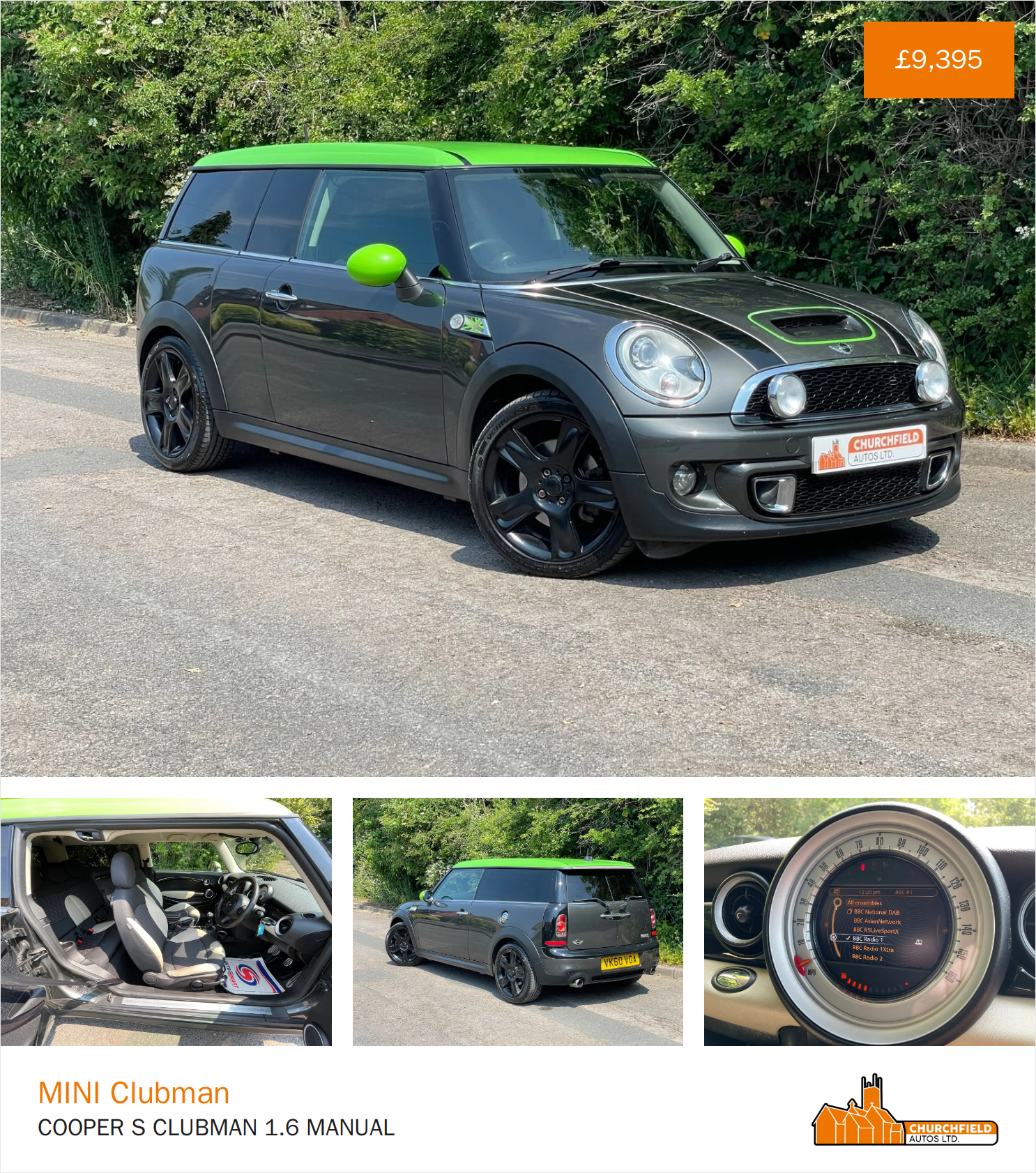 Used MINI Clubman COOPER S CLUBMAN 1.6 MANUAL 2010 5dr Manual