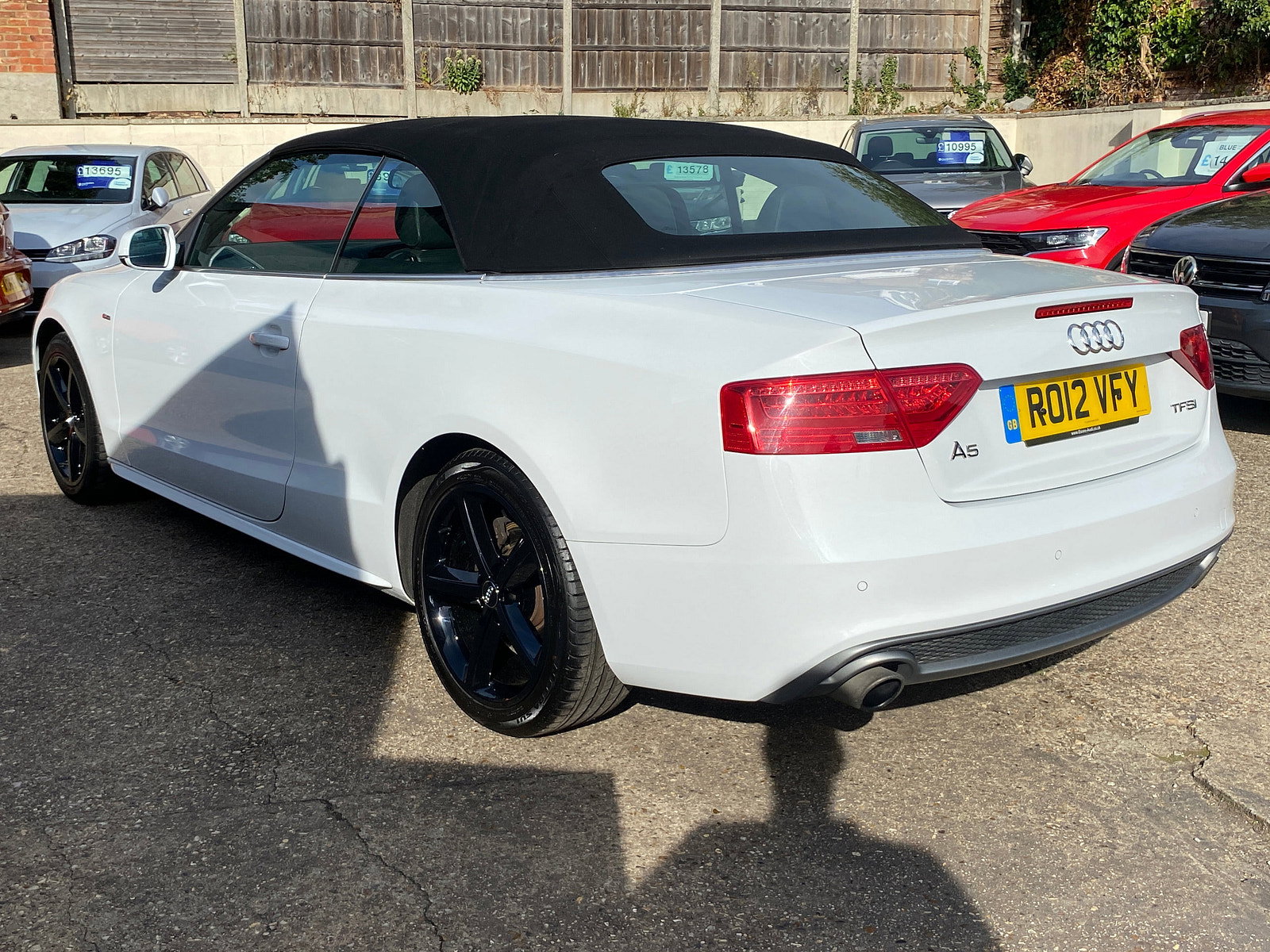 Audi A5 Cabriolet 2.0 TFSI S line Convertible 2dr Petrol Multitronic Euro 5 (s/s) (211 ps) 2dr Automatic 2012