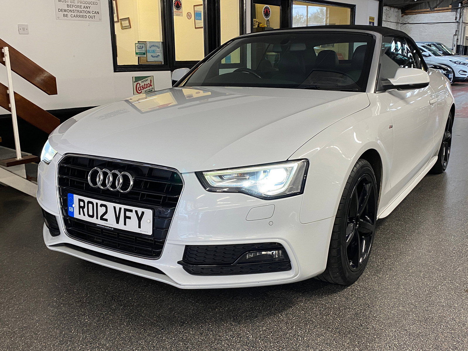 Audi A5 Cabriolet 2.0 TFSI S line Convertible 2dr Petrol Multitronic Euro 5 (s/s) (211 ps) 2dr Automatic 2012