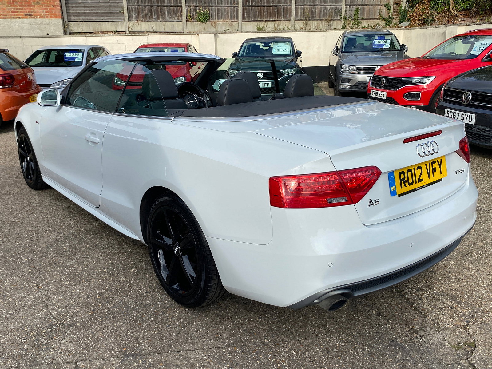 Audi A5 Cabriolet 2.0 TFSI S line Convertible 2dr Petrol Multitronic Euro 5 (s/s) (211 ps) 2dr Automatic 2012