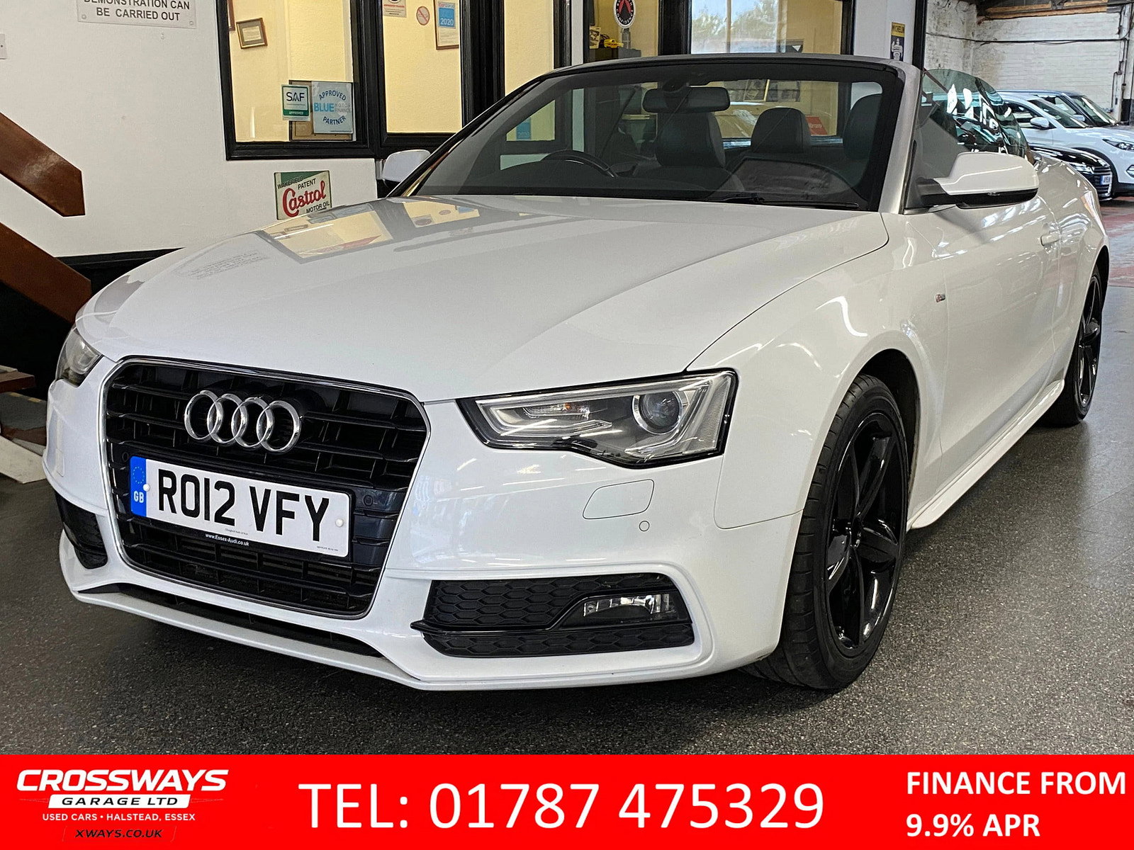 Audi A5 Cabriolet 2.0 TFSI S line Convertible 2dr Petrol Multitronic Euro 5 (s/s) (211 ps) 2dr Automatic 2012