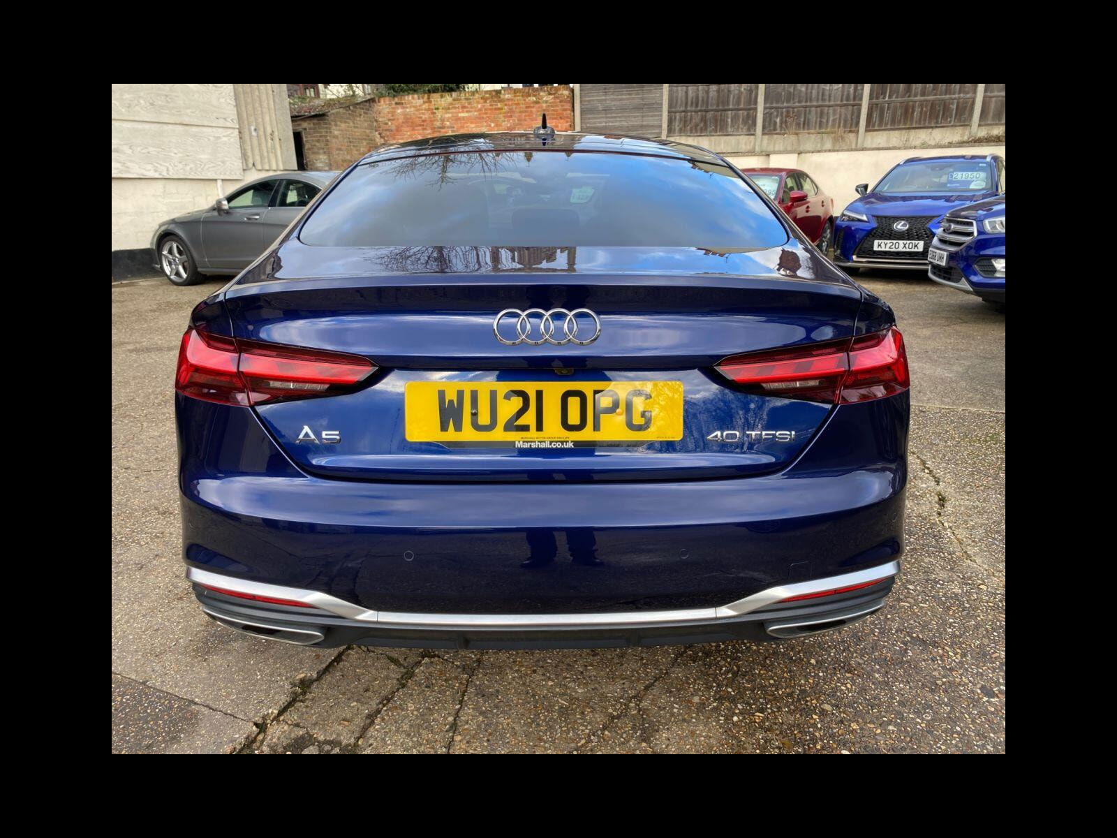Audi A5 2.0 TFSI 40 S line Sportback 5dr Petrol S Tronic Euro 6 (s/s) (204 ps) 12 Months Platinum RAC Warranty. 5dr Automatic 2021