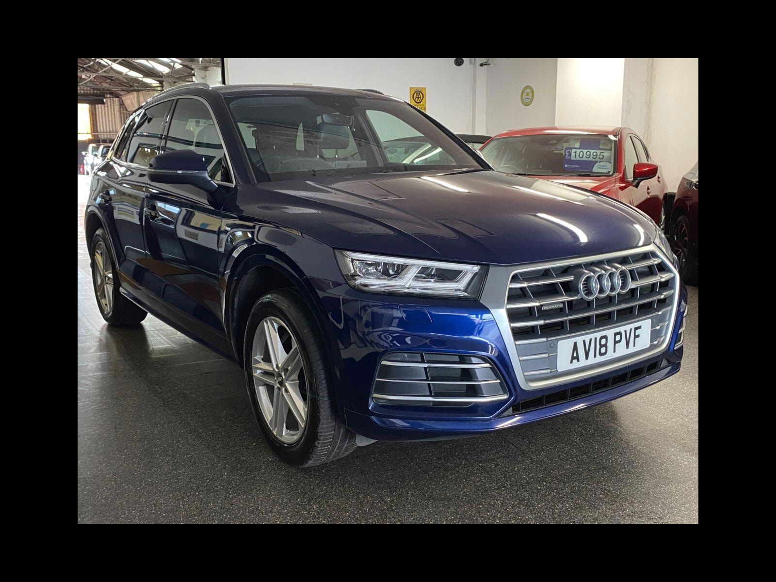 Audi Q5 2.0 TFSI S line SUV 5dr Petrol S Tronic quattro Euro 6 (s/s) (252 ps) S Line embossed seats, great spec 5dr Automatic 2018