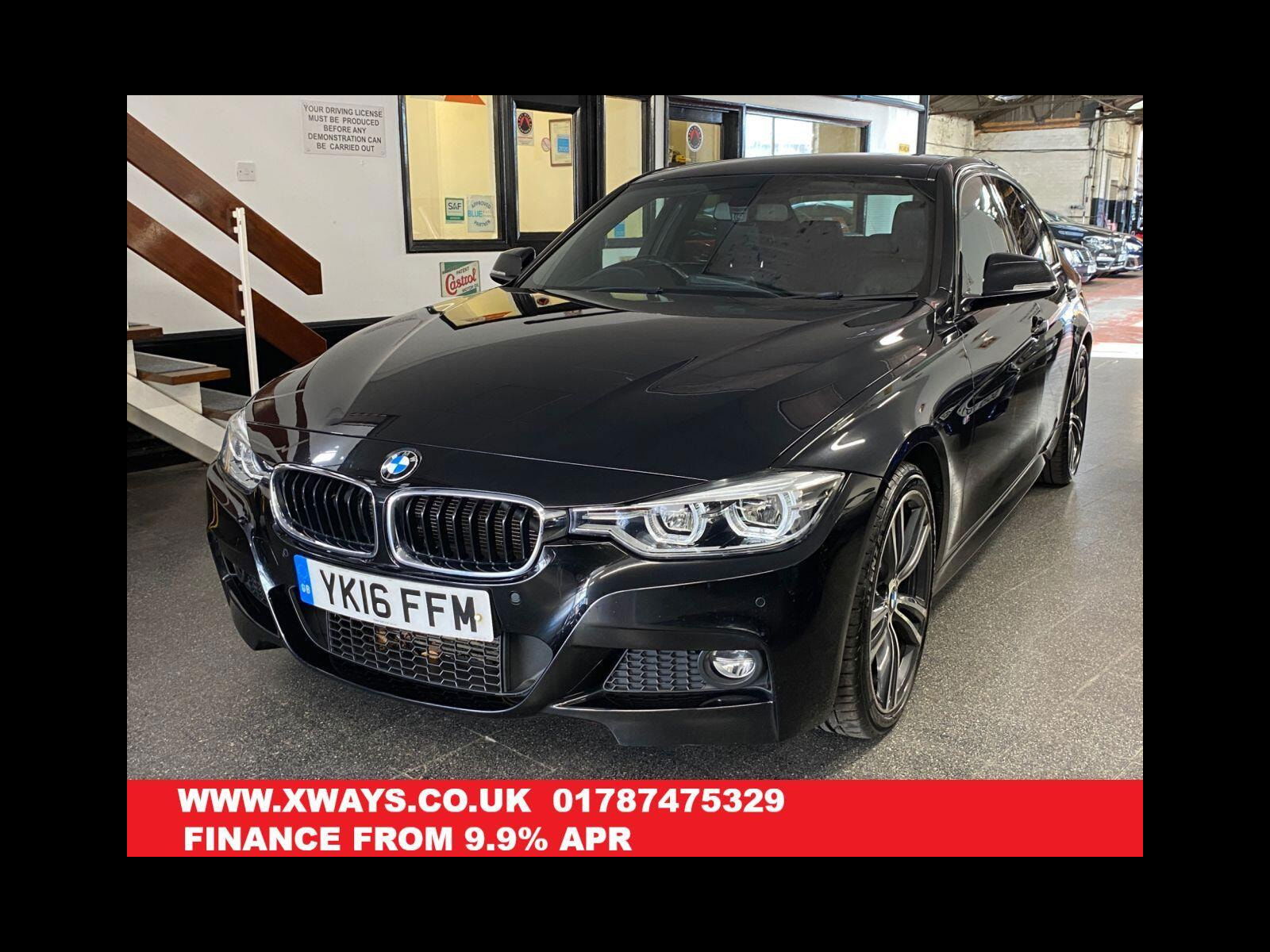 BMW 3 Series 2.0 320d M Sport Saloon 4dr Diesel Auto Euro 6 (s/s) (190 ps) M Sport Pro Pack, PDC front & rear 4dr Automatic 2016