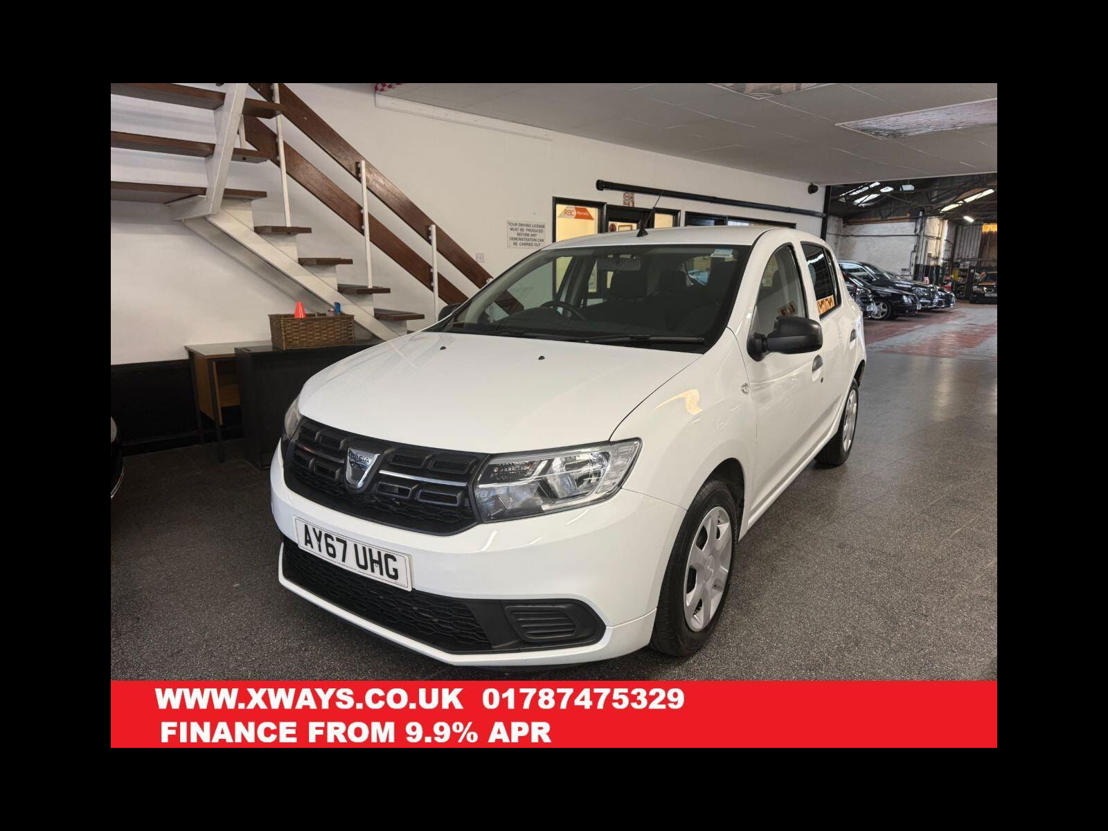 Dacia Sandero 1.0 SCe Ambiance Hatchback 5dr Petrol Manual Euro 6 (75 ps) 2 Keys, 12m MOT/6 M Warranty 5dr Manual 2017