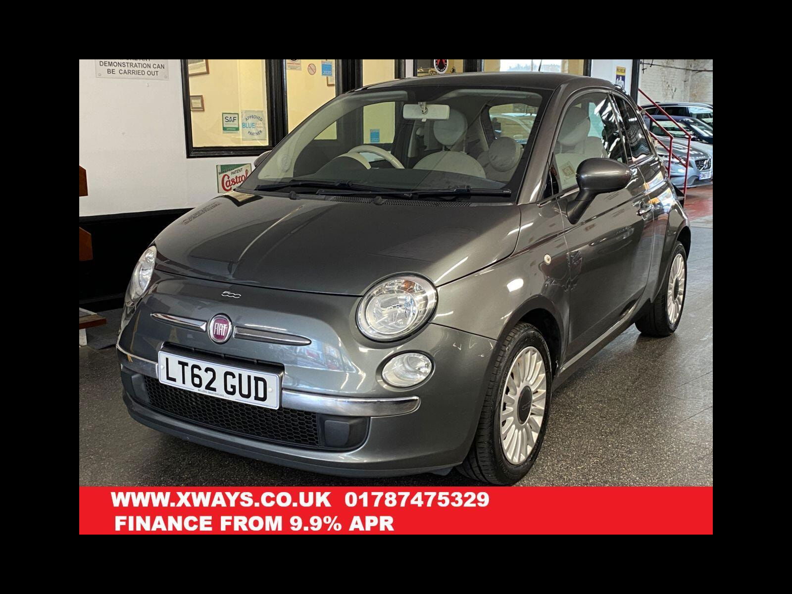 Fiat 500 0.9 TwinAir Lounge Hatchback 3dr Petrol Manual Euro 5 (s/s) (85 bhp) £20 Tax, Sunroof, ideal first car.. 3dr Manual 2012