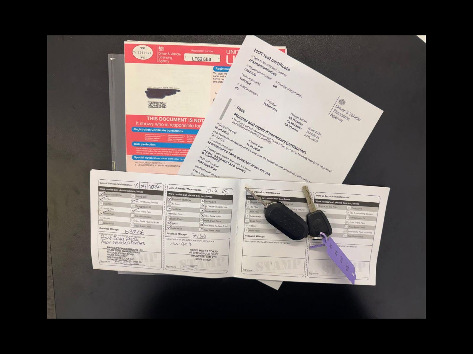 Fiat 500 0.9 TwinAir Lounge Hatchback 3dr Petrol Manual Euro 5 (s/s) (85 bhp) £20 Tax, Sunroof, ideal first car.. 3dr Manual 2012