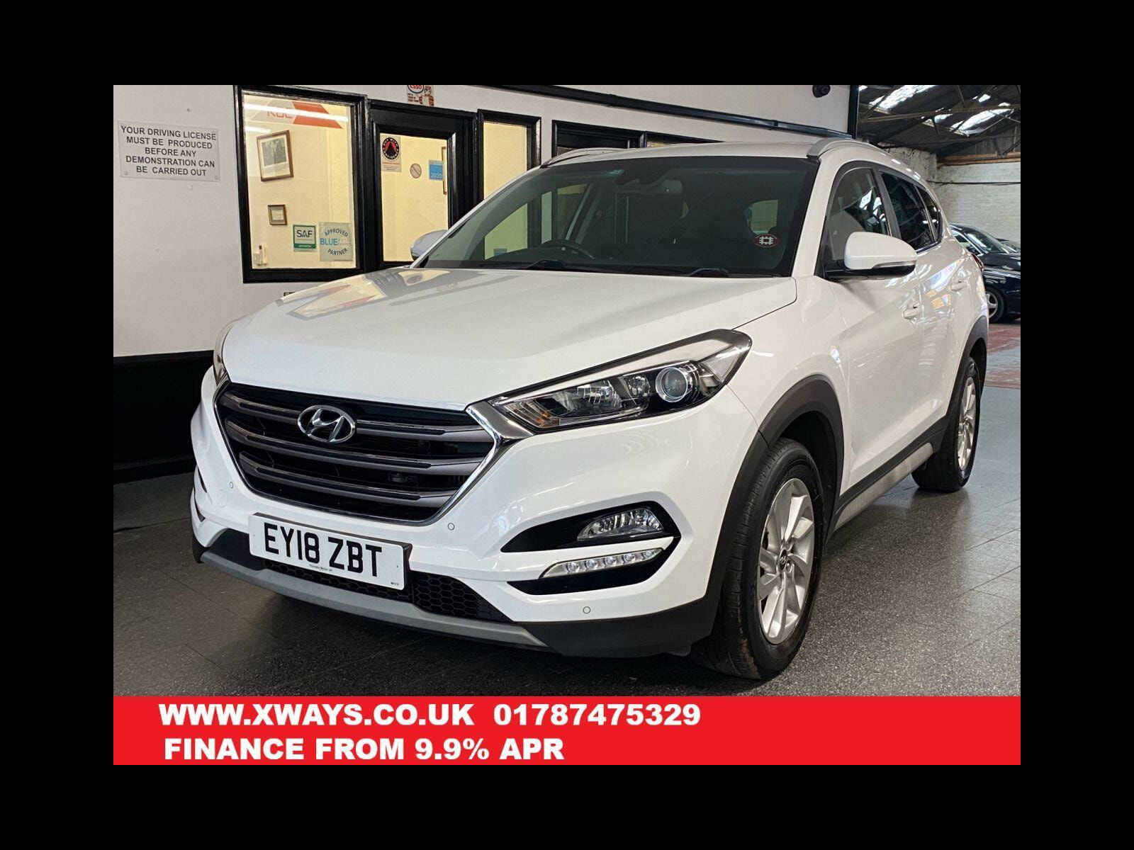 Hyundai Tucson 1.7 CRDi Blue Drive Premium SUV 5dr Diesel Manual Euro 6 (s/s) (116 ps) Sat nav, Bluetooth, Heated Leather 5dr Manual 2018
