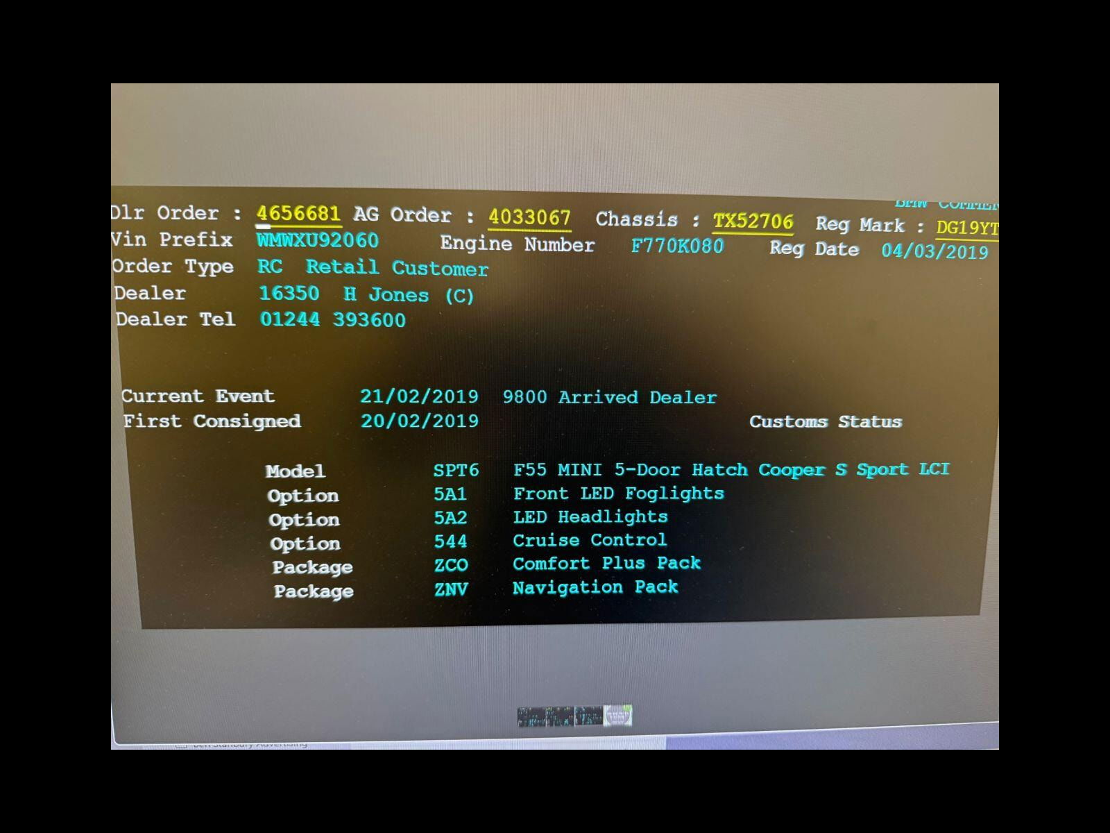 MINI Hatch 2.0 Cooper S Sport Hatchback 5dr Petrol Steptronic Euro 6 (s/s) (192 ps) Comfort Plus & Navigation packs 5dr Automatic 2019