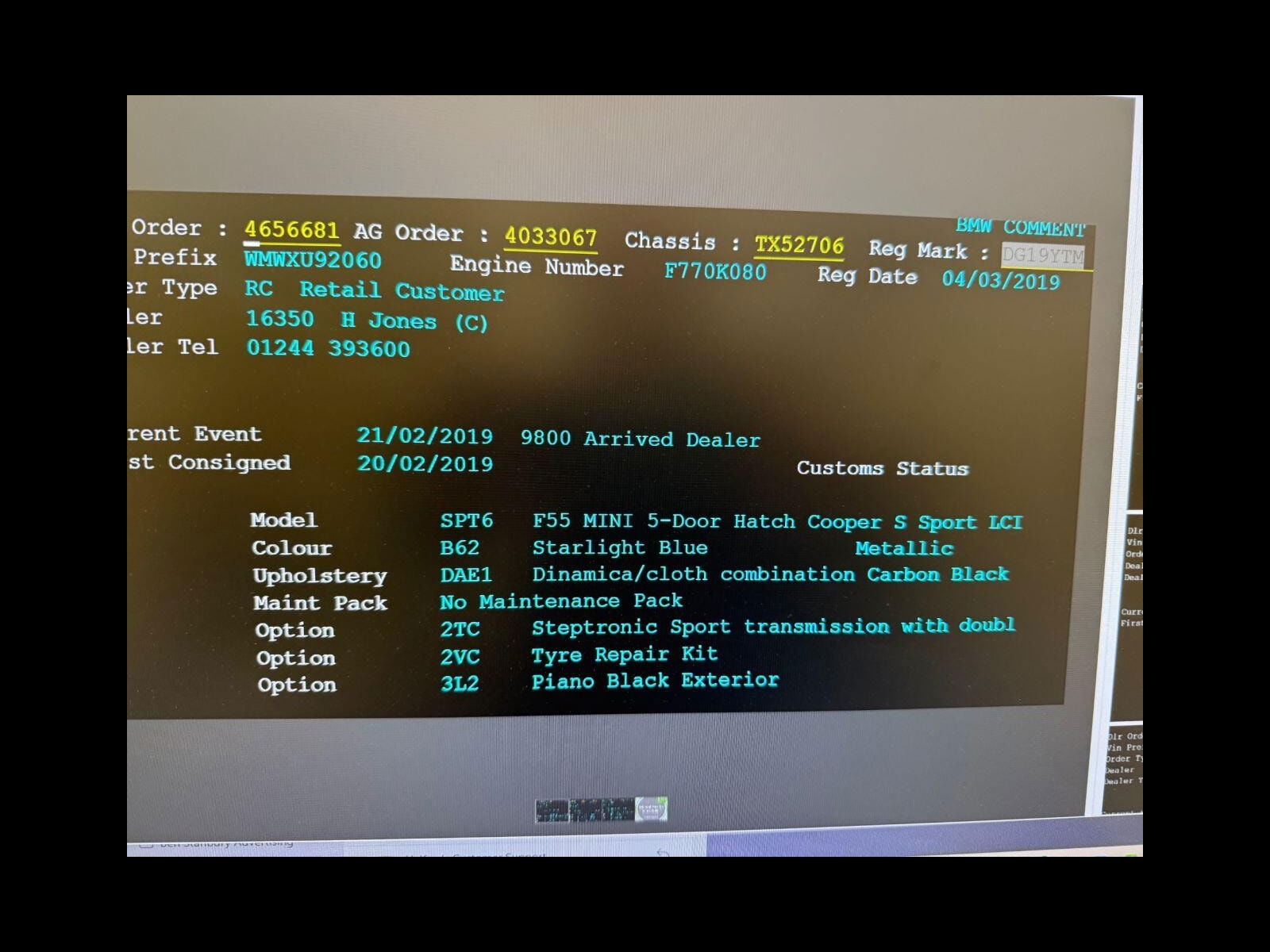 MINI Hatch 2.0 Cooper S Sport Hatchback 5dr Petrol Steptronic Euro 6 (s/s) (192 ps) Comfort Plus & Navigation packs 5dr Automatic 2019