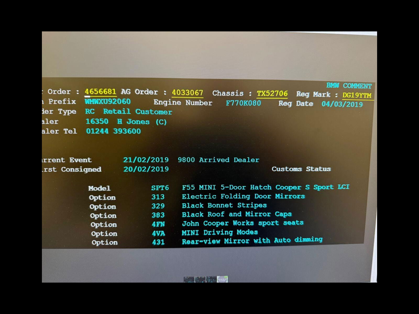 MINI Hatch 2.0 Cooper S Sport Hatchback 5dr Petrol Steptronic Euro 6 (s/s) (192 ps) Comfort Plus & Navigation packs 5dr Automatic 2019