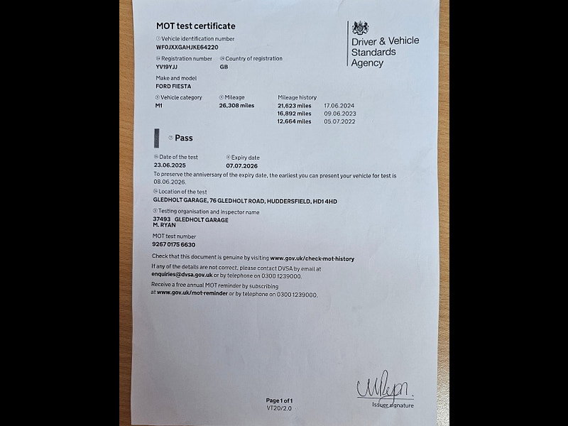 Ford Fiesta 1.1 Ti-VCT Zetec Hatchback 5dr Petrol Manual Euro 6 (s/s) (85 ps) 5dr Manual 2026