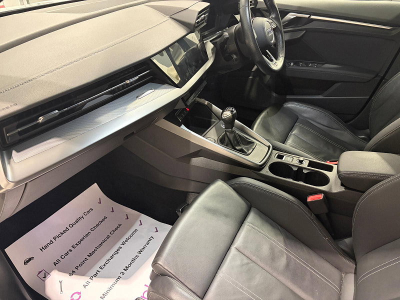 Audi A3 1.5 TFSI 35 S line Sportback 5dr Petrol Manual Euro 6 (s/s) (150 ps)