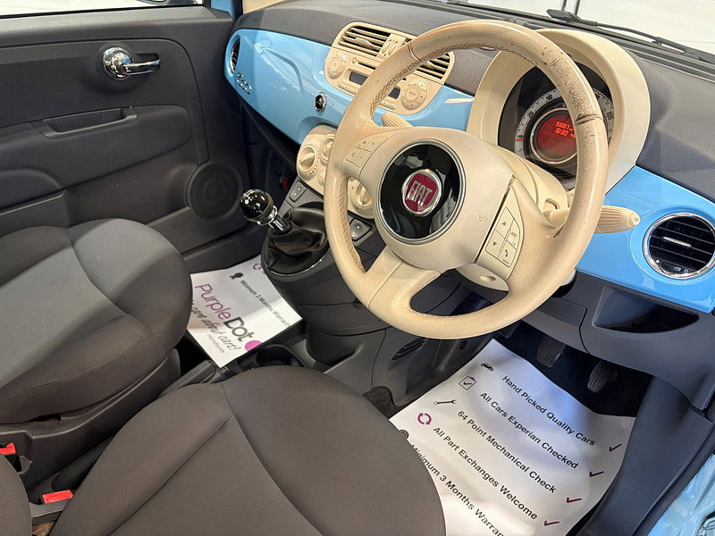 Fiat 500 1.2 Lounge Hatchback 3dr Petrol Manual Euro 4 (69 bhp)