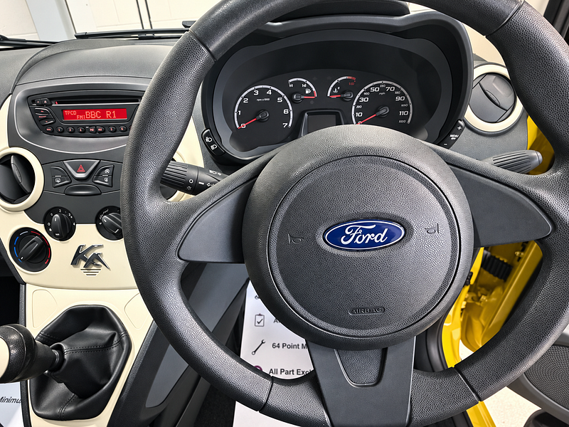 Ford Ka 1.2 Studio Hatchback 3dr Petrol Manual Euro 6 (s/s) (69 ps)