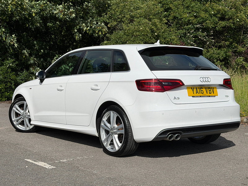 Audi A3 2.0 TDI S line Sportback 5dr Diesel Manual Euro 6 (s/s) (Nav) (150 ps)