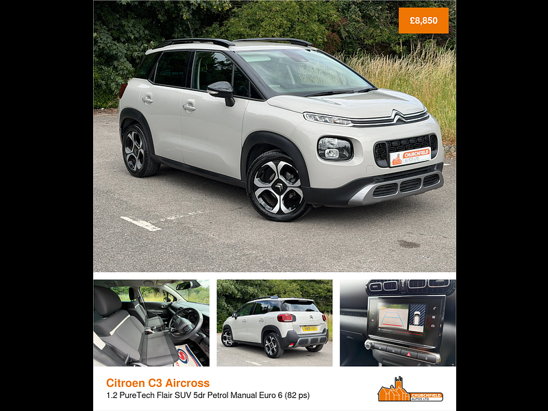 Citroen C3 Aircross 1.2 PureTech Flair SUV 5dr Petrol Manual Euro 6 (82 ps)