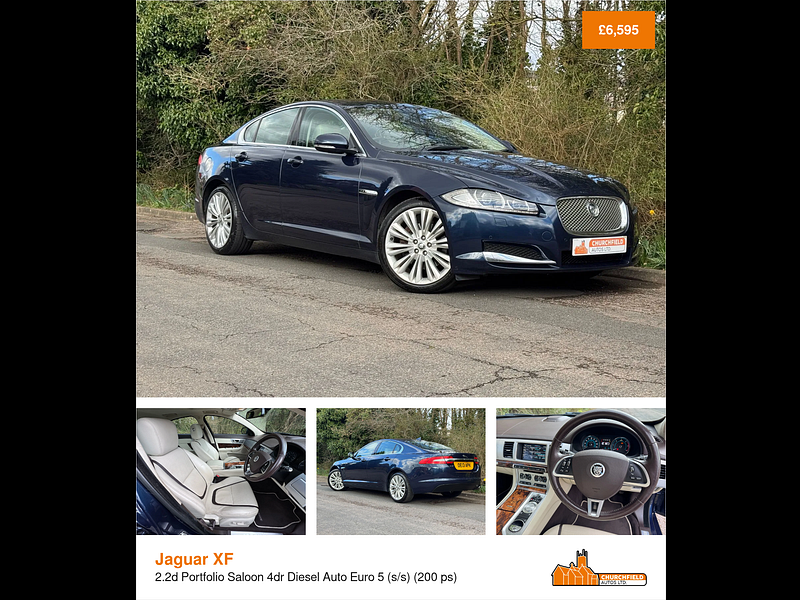 Jaguar XF 2.2d Portfolio Saloon 4dr Diesel Auto Euro 5 (s/s) (200 ps)