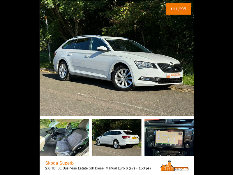Skoda Superb 2.0 TDI SE Business Estate 5dr Diesel Manual Euro 6 (s/s) (150 ps)