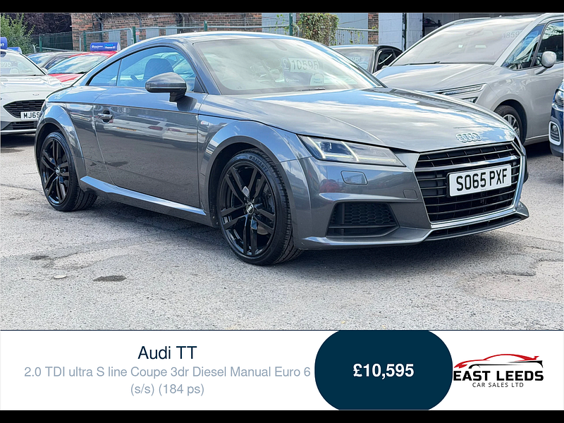 Audi TT 2.0 TDI ultra S line Coupe 3dr Diesel Manual Euro 6 (s/s) (184 ps) 3dr Manual 2026