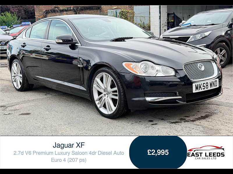 Jaguar XF 2.7d V6 Premium Luxury Saloon 4dr Diesel Auto Euro 4 (207 ps) 4dr Automatic 2026