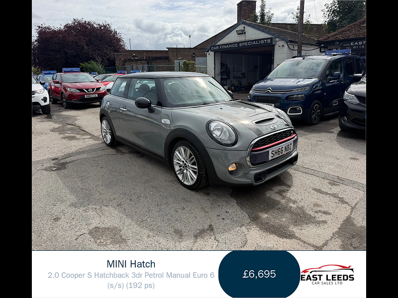 MINI Hatch 2.0 Cooper S Hatchback 3dr Petrol Manual Euro 6 (s/s) (192 ps) 3dr Manual 2026
