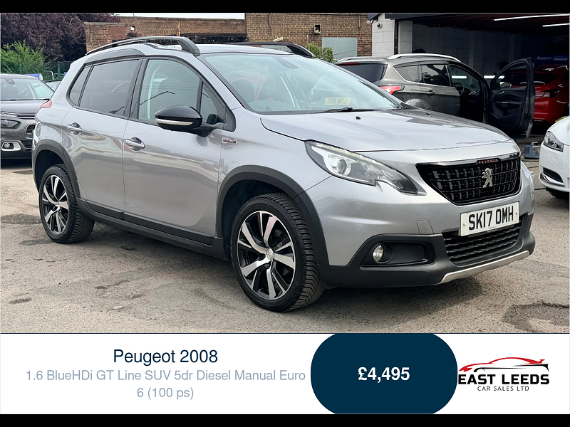 Peugeot 2008 1.6 BlueHDi GT Line SUV 5dr Diesel Manual Euro 6 (100 ps) 5dr Manual 2026
