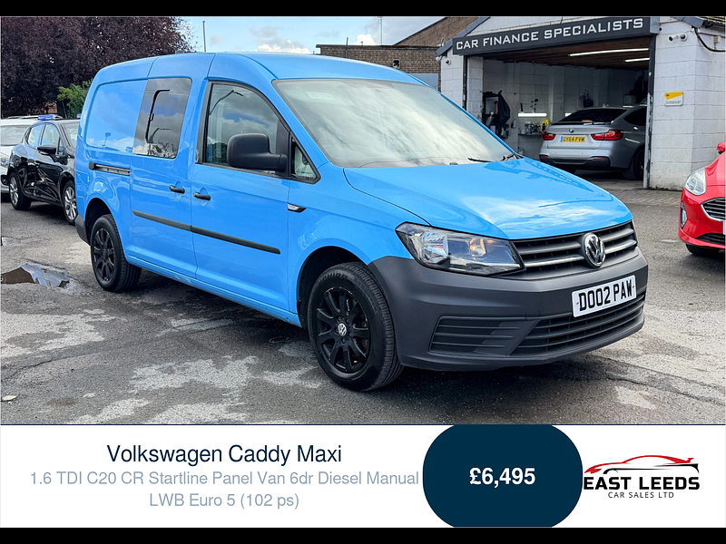 Volkswagen Caddy Maxi 1.6 TDI C20 CR Startline Panel Van 6dr Diesel Manual LWB Euro 5 (102 ps) 6dr Manual 2026