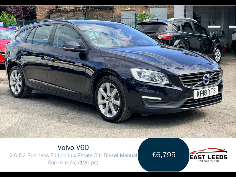 Volvo V60 2.0 D2 Business Edition Lux Estate 5dr Diesel Manual Euro 6 (s/s) (120 ps) 5dr Manual 2026