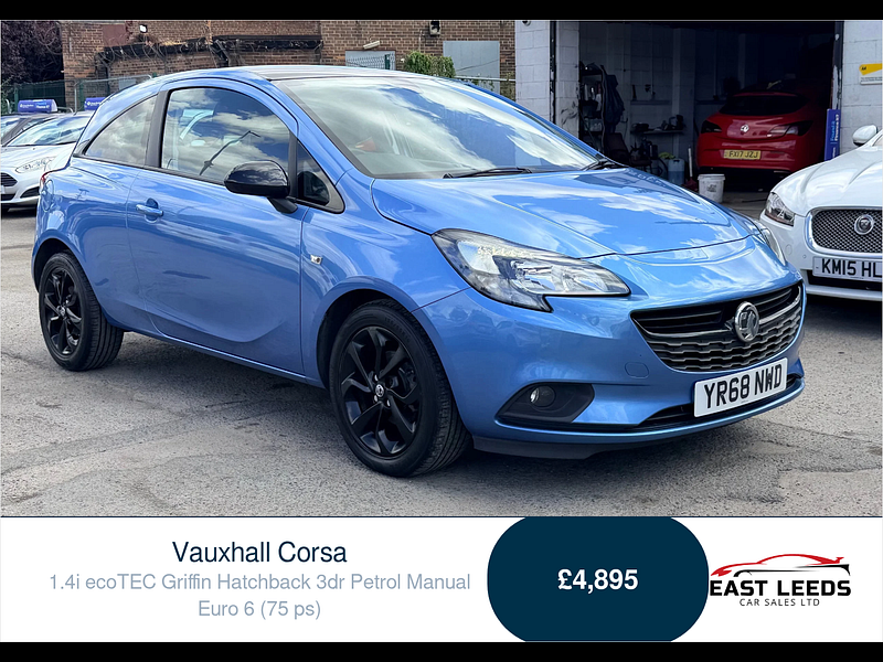 Vauxhall Corsa 1.4i ecoTEC Griffin Hatchback 3dr Petrol Manual Euro 6 (75 ps) 3dr Manual 2026