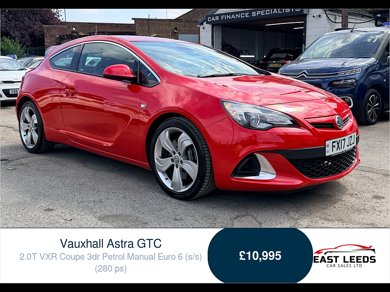 Vauxhall Astra GTC 2.0T VXR Coupe 3dr Petrol Manual Euro 6 (s/s) (280 ps) 3dr Manual 2026