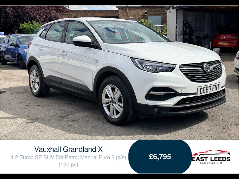 Vauxhall Grandland X 1.2 Turbo SE SUV 5dr Petrol Manual Euro 6 (s/s) (130 ps) 5dr Manual 2026