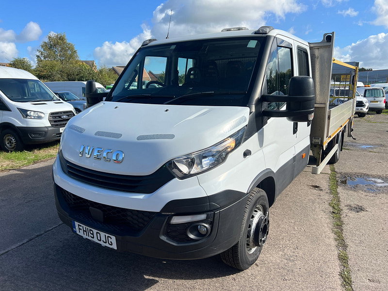 IVECO DAILY 70C18 3.0 D 180 BHP XLWB 7 Seat Crew Cab Dropside With Tail Lift.