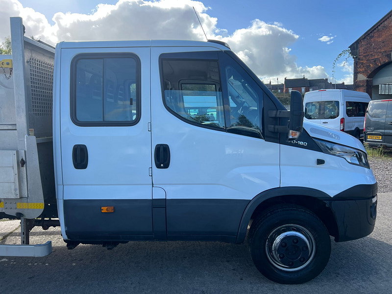IVECO DAILY 70C18 3.0 D 180 BHP XLWB 7 Seat Crew Cab Dropside With Tail Lift.
