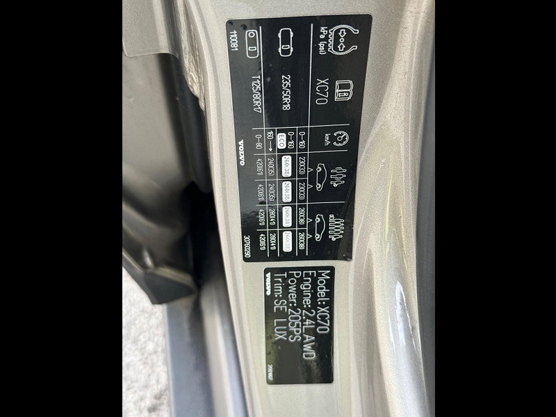 Volvo XC70 2.4 D5 SE Lux AWD Euro 5 5dr 5dr Manual 2026