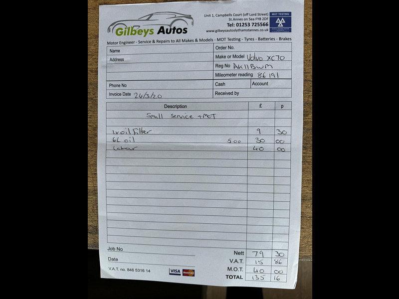 Volvo XC70 2.4 D5 SE Lux AWD Euro 5 5dr 5dr Manual 2026
