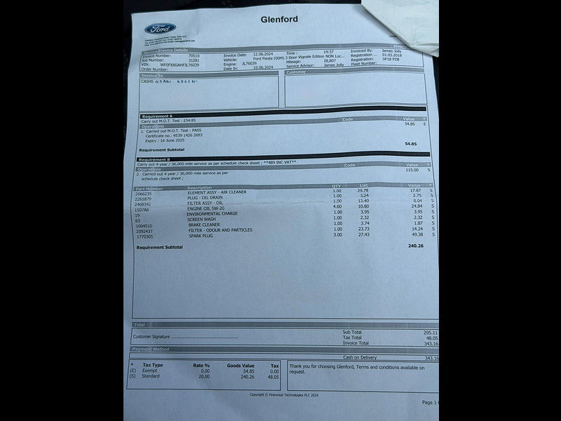 Ford Fiesta 1.0T EcoBoost Vignale Euro 6 (s/s) 3dr 3dr Manual 2026