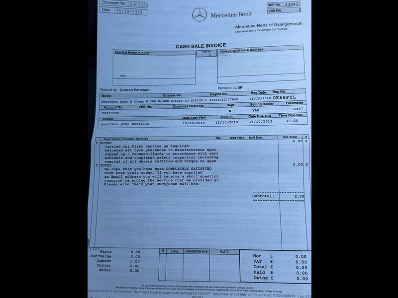 Mercedes-Benz B Class 1.6 B200 Exclusive Edition (Plus) 7G-DCT Euro 6 (s/s) 5dr 5dr Automatic 2026