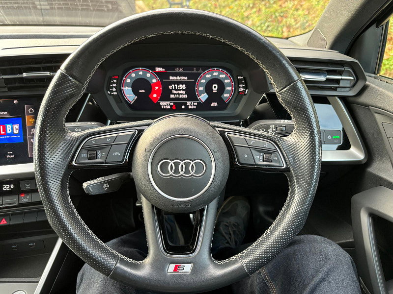 Audi A3 1.0 TFSI 30 S line Sportback 5dr Petrol Manual Euro 6 (s/s) (110 ps) 5dr Manual 2026