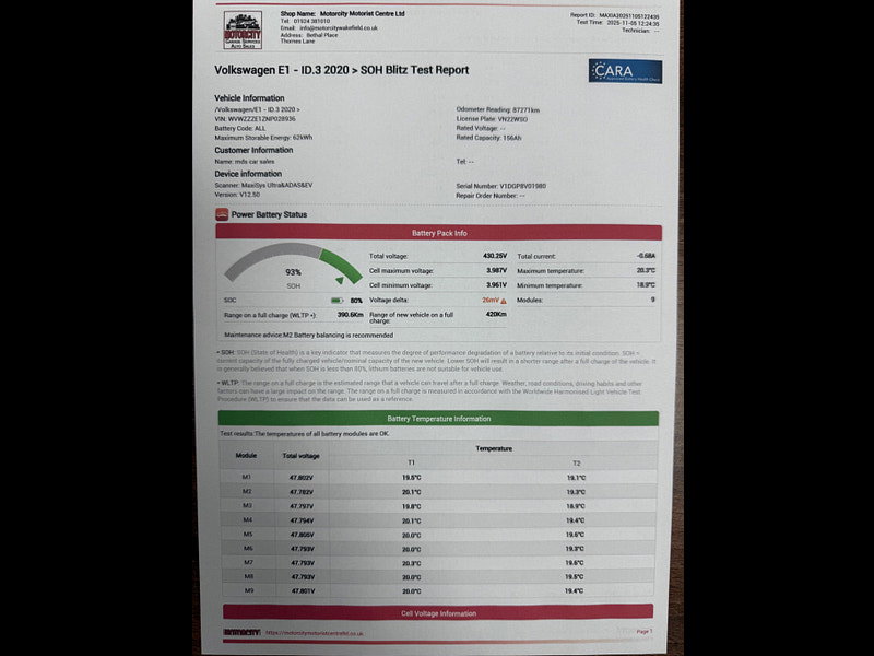 Volkswagen ID.3 Pro Performance 58kWh Life Auto 5dr