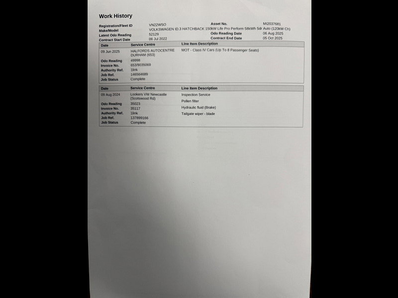 Volkswagen ID.3 Pro Performance 58kWh Life Auto 5dr