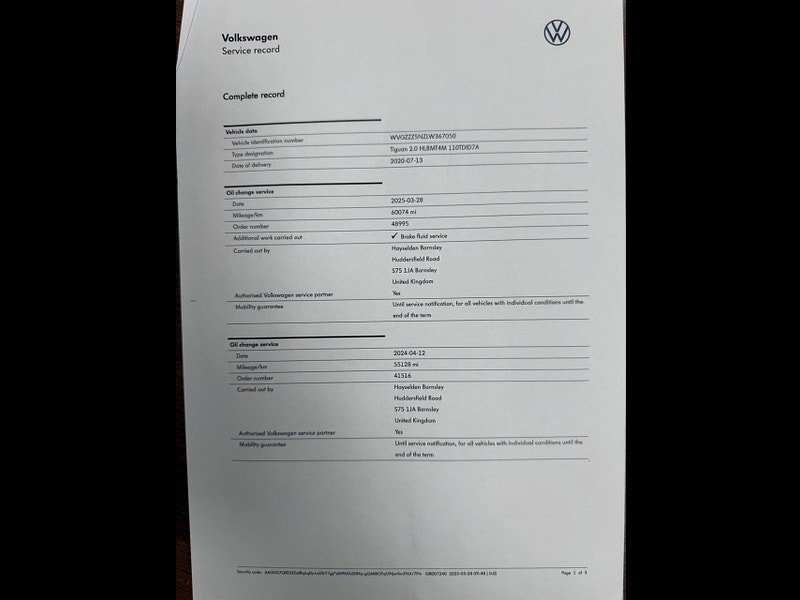 Volkswagen Tiguan 2.0 TDI R-Line Tech DSG 4Motion Euro 6 (s/s) 5dr